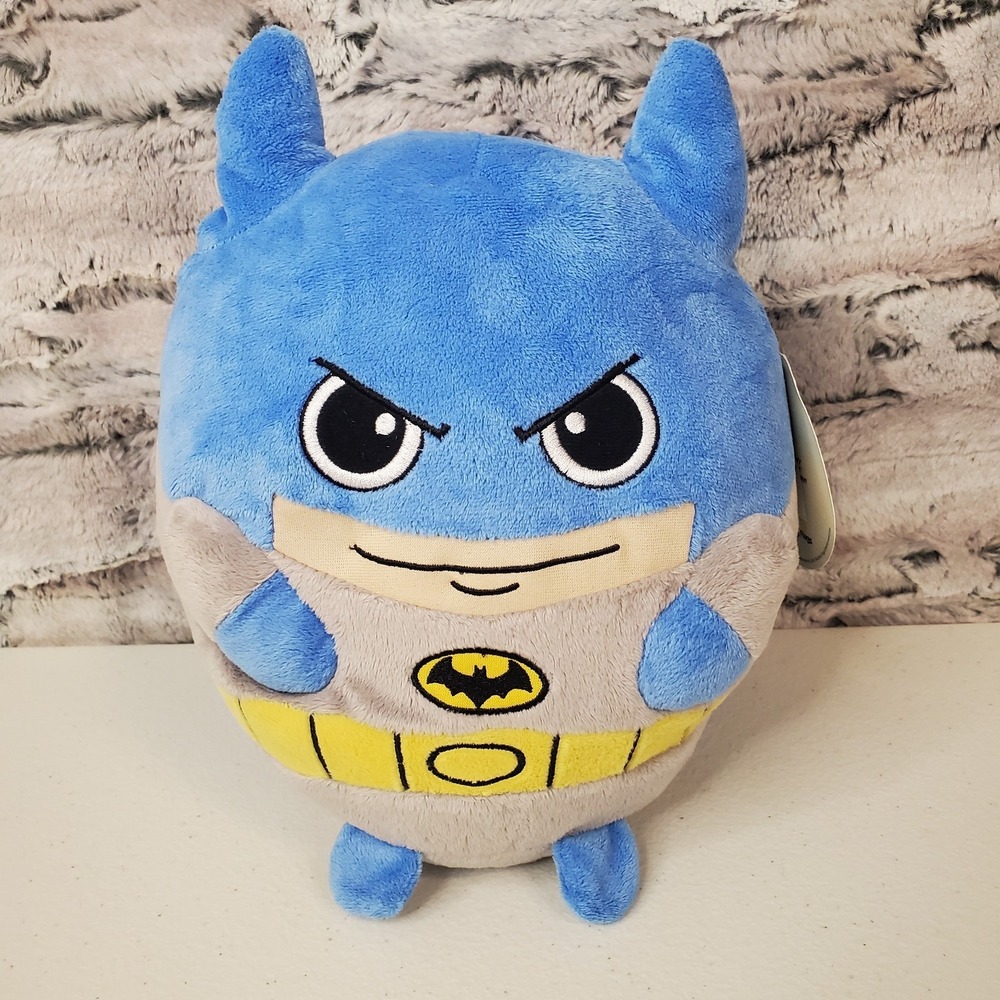 BATMAN Round Plush Six Flags Exclusive DC Comics 10" Stuffed Toy NEW‎